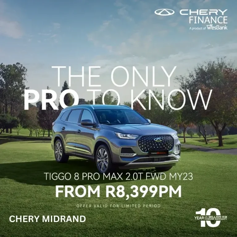 Chery Tiggo 8 Pro MAX 2.0T FWD MY23 at Midrand Dealership