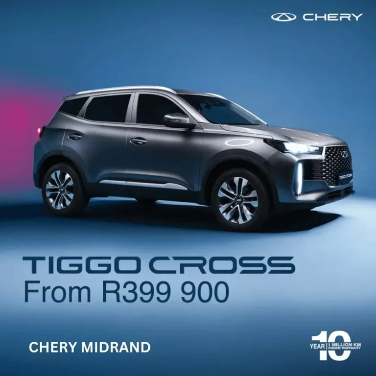 New Chery Tiggo Cross SUV available from R399,900