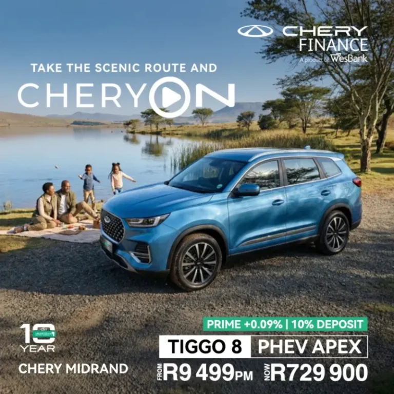 CHERY 8 Phev Apex from R9499 - R729900