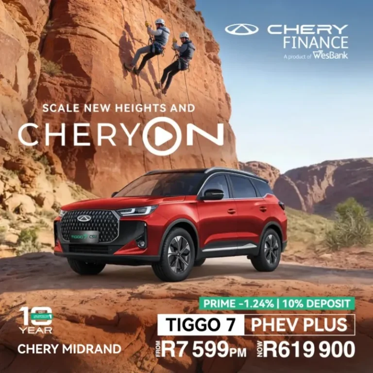 CHERY Tiggo 7 PHEV Plus From R7599 - R619900