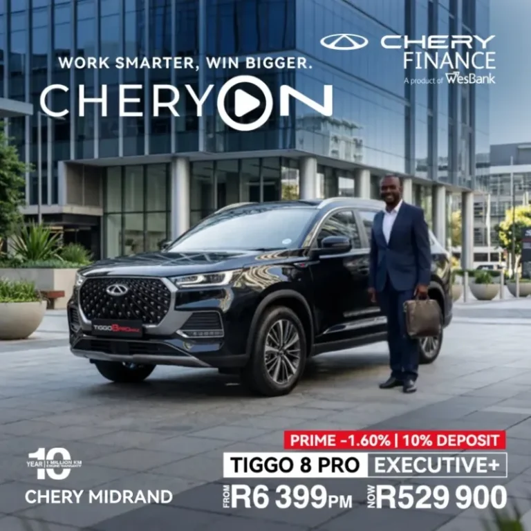 CHERY Tiggo 8 PRO Executive+ from R6399 R529900