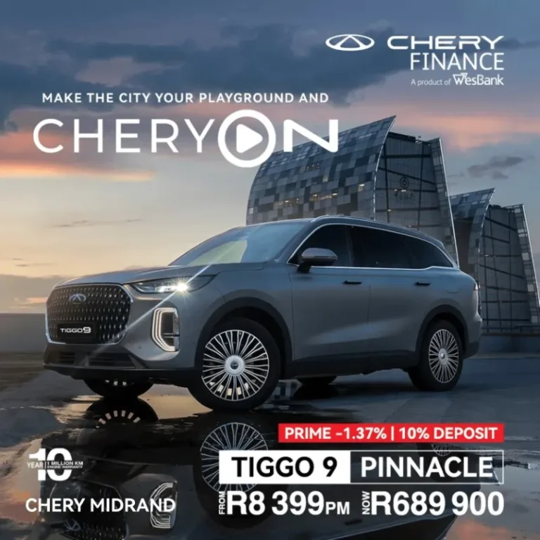 CHERY Tiggo 9 Pinnacle from R8399 R689900