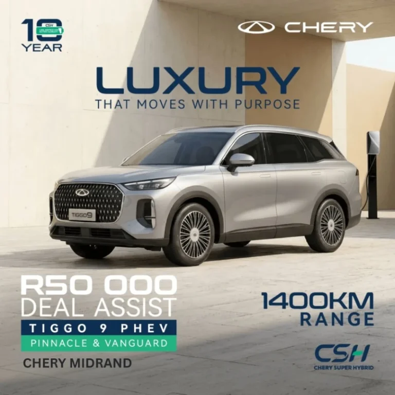 Chery Tiggo 9 PHEV R50000 deal assist
