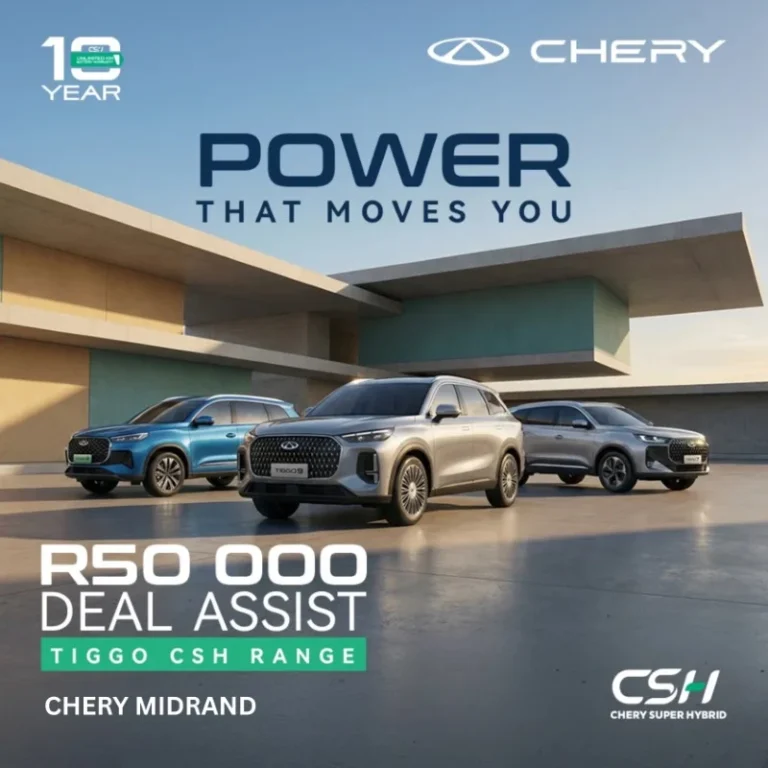 Chery Tiggo CSH Range R50000 deal assist