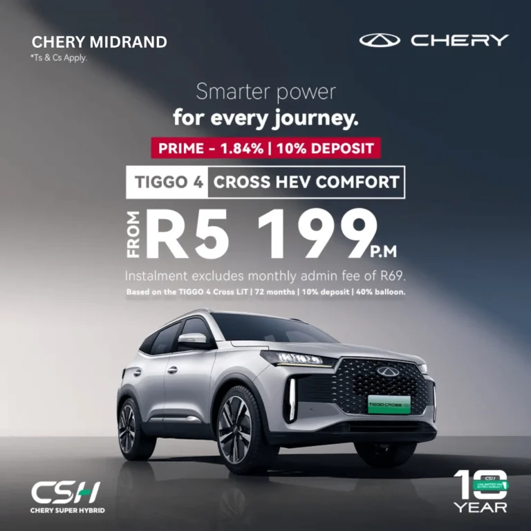 Tiggo 4 Cross HEV Comfort from R5199PM