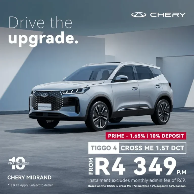Tiggo 4 Cross ME 1.5T DCT from R4 349 PM