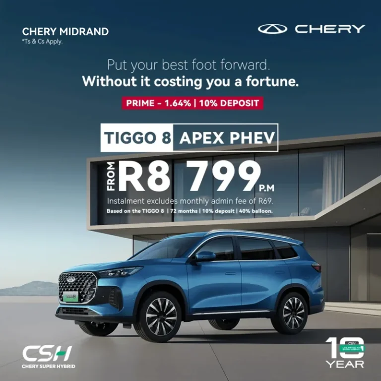 Tiggo 8 APEX PHEV from R8 799 PM