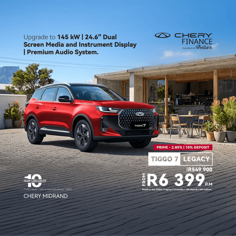 Tiggo 7 legacy from R6 399