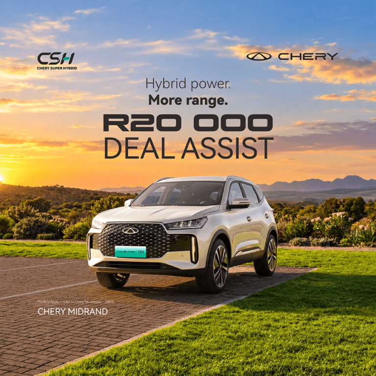 Tiggo cross R20 000 DA
